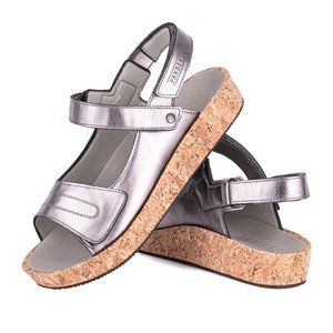 Pandere Calypso Sandal - Metallic Wide Women's Sandal